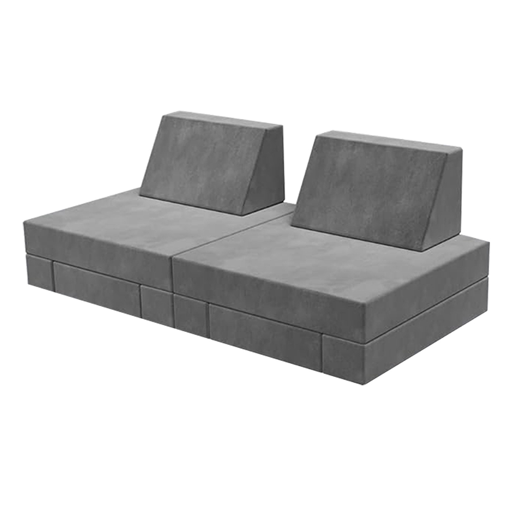 Set sofa blok binaan kanak-kanak boleh lipat lapan keping