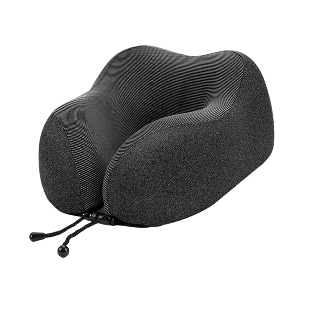 Bantal leher busa memori boleh tanggal berbentuk U