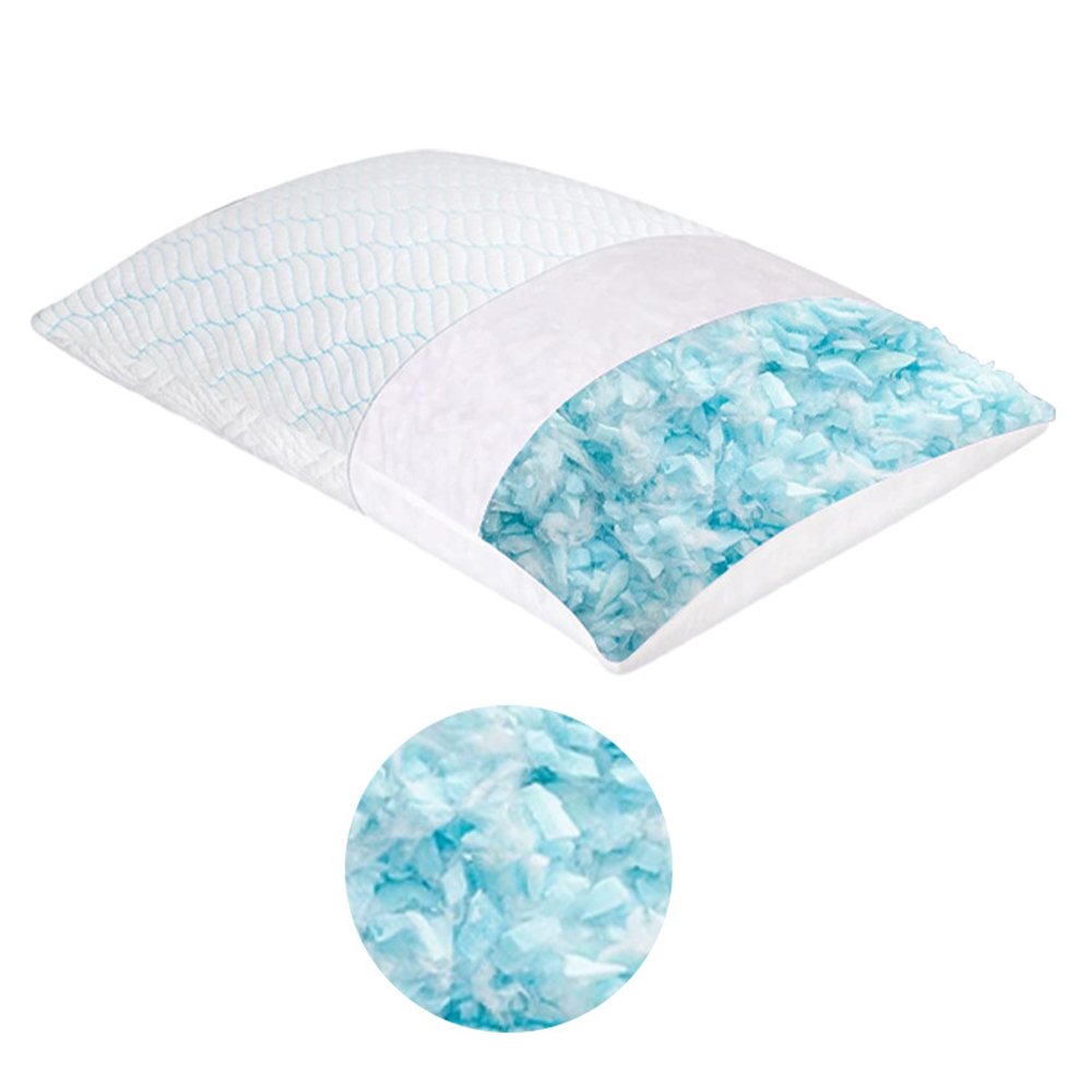 Bantal span busa memori ais sutera gel