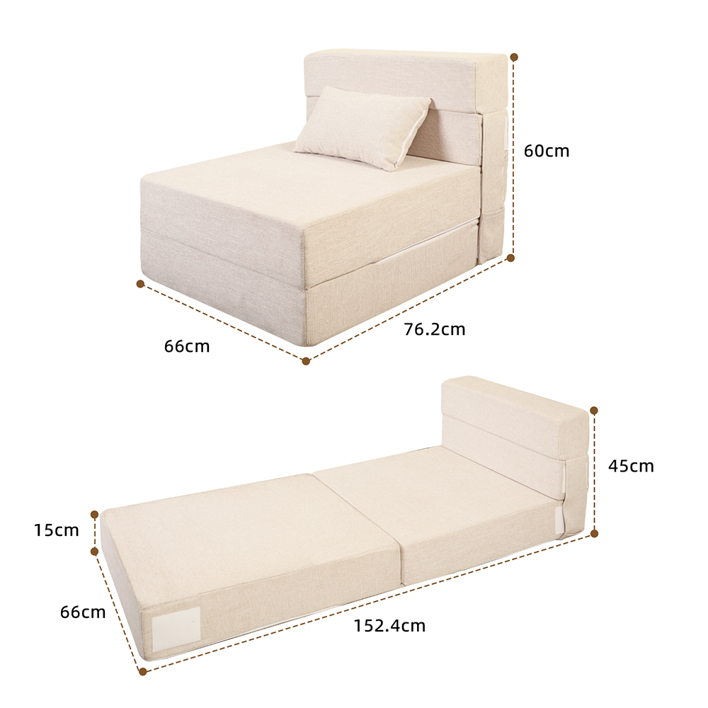 Sofa lipat putih