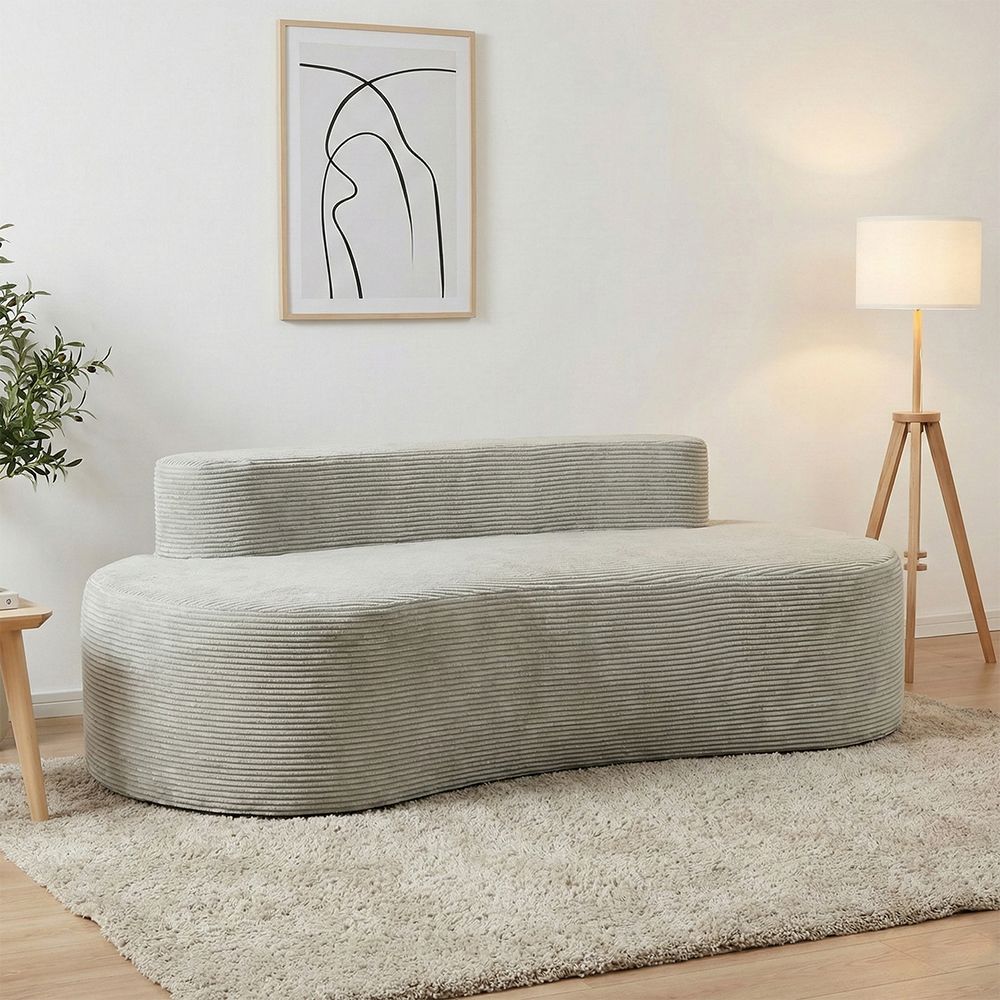 Sofa double kelabu