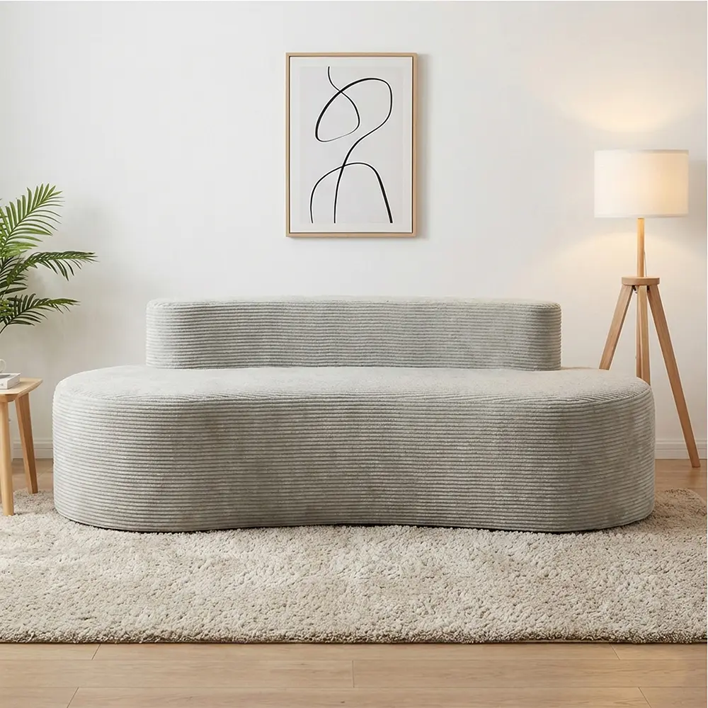 Sofa double kelabu